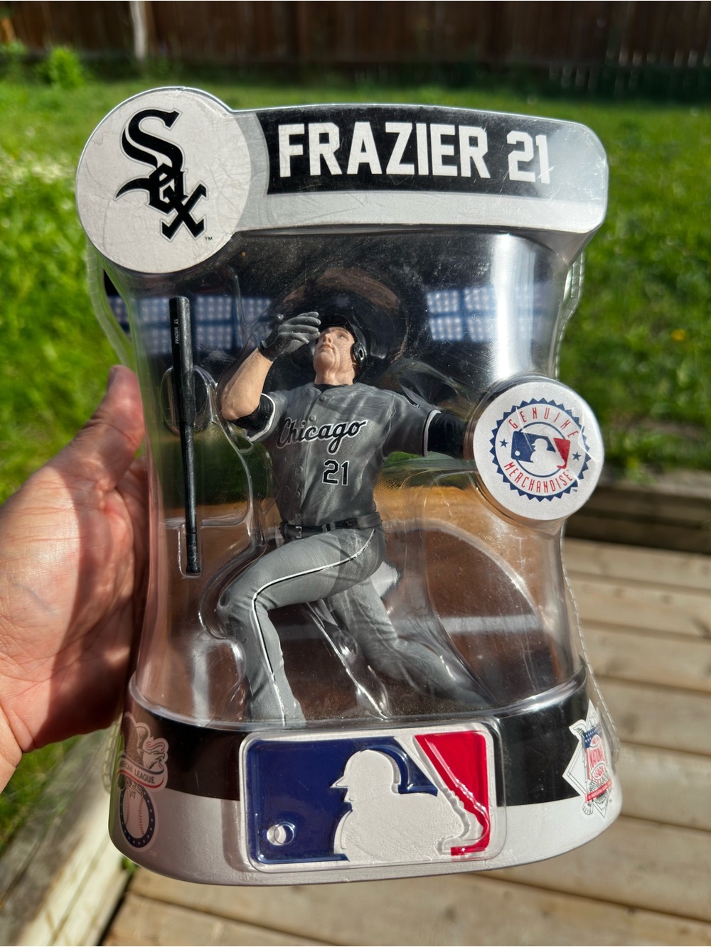 Genuine Merchandise Chicago White Sox Frazier #21 Gray & Black Action Figure